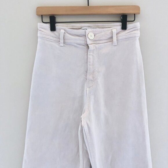 ZARA Marine Straight Wide Leg Pant - Picture 4 of 6